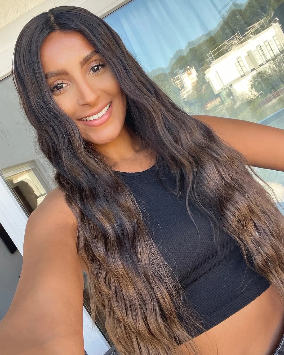 Extraliebe Atelier Kimmy Mokkabraun Ombré Perücke