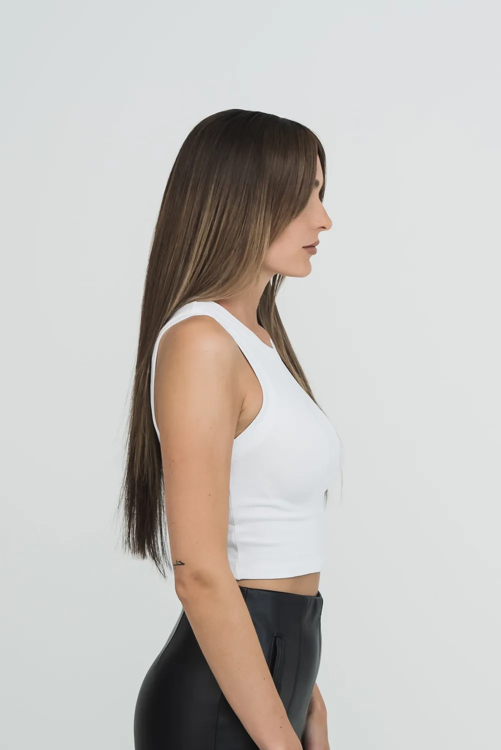 Extraliebe Atelier Jazz Mokka Bronde Balayage Perücke Pony