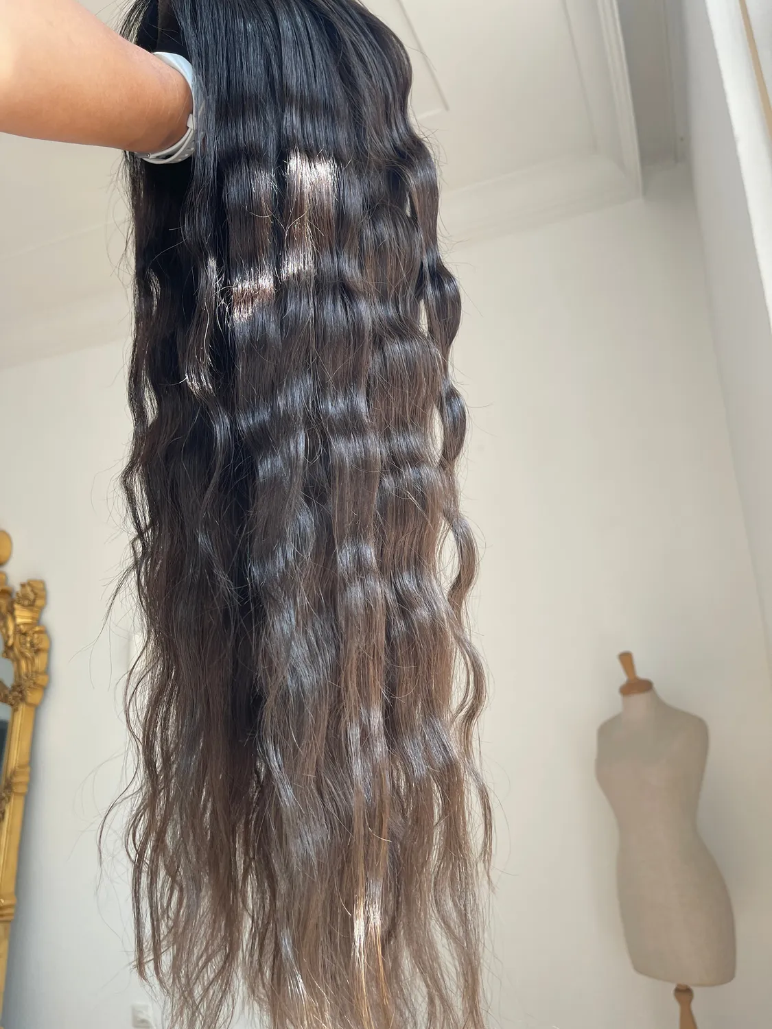 Extraliebe Atelier Kimmy Mokkabraun Ombré Perücke