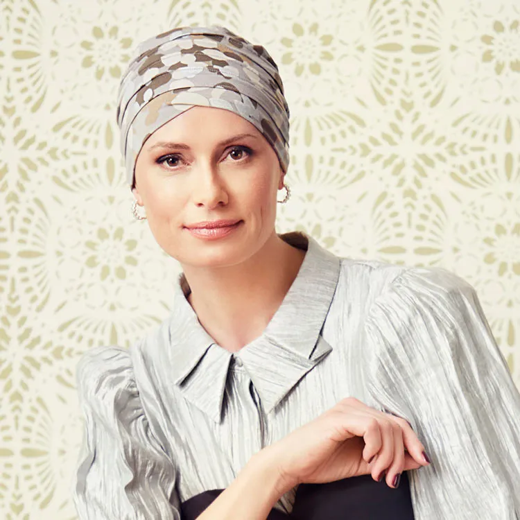 Christine Headwear Yoga Turban gemustert Bambusviskose