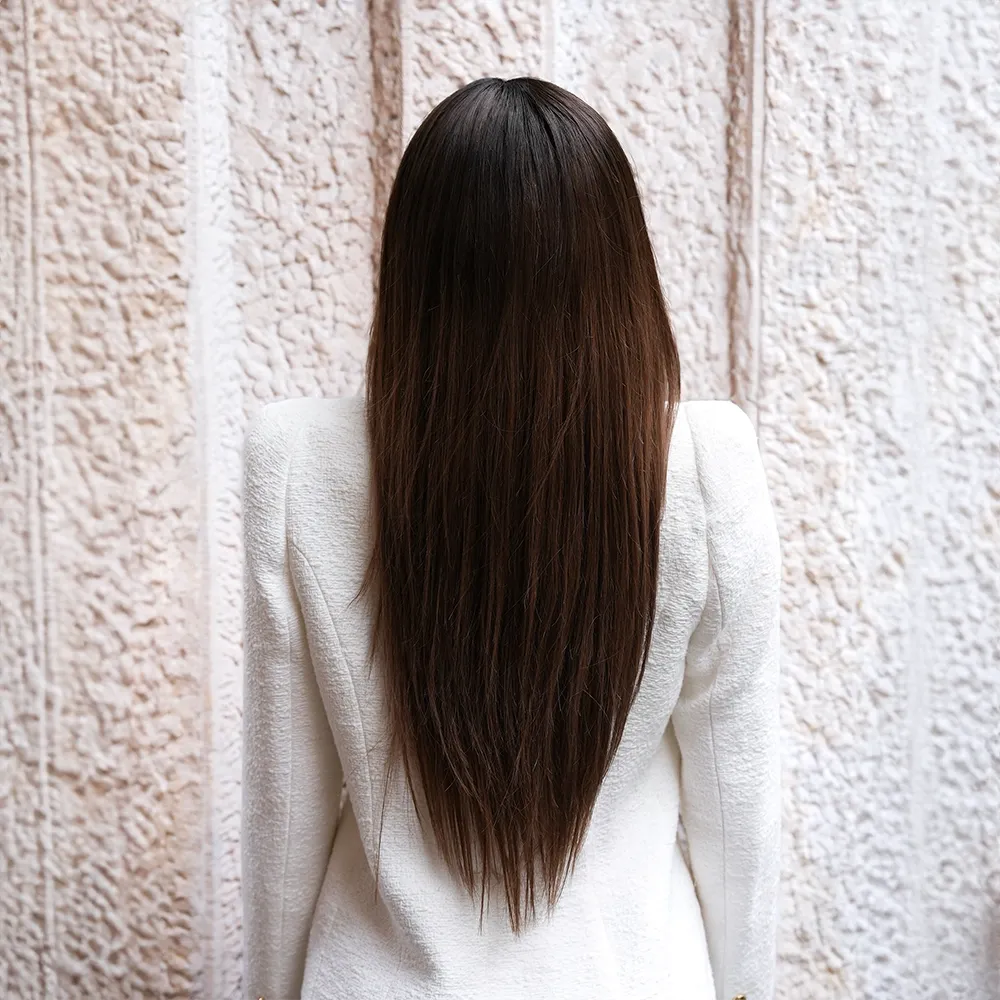 Extraliebe Cora Naturbraun Ombré Couture Perücke Fullwig