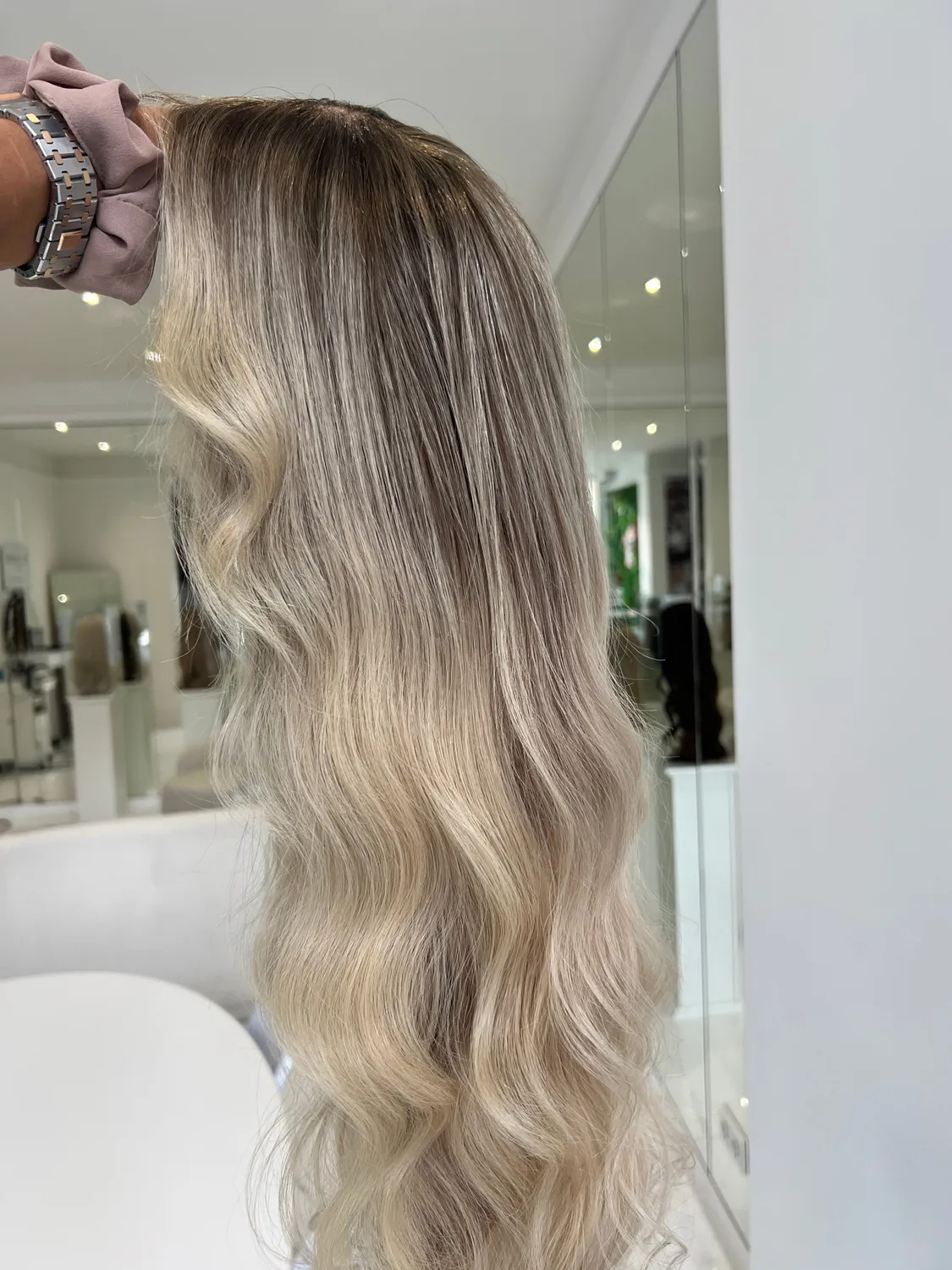 Extraliebe Atelier Swan Haarteil Sandy Goldblond Balayage