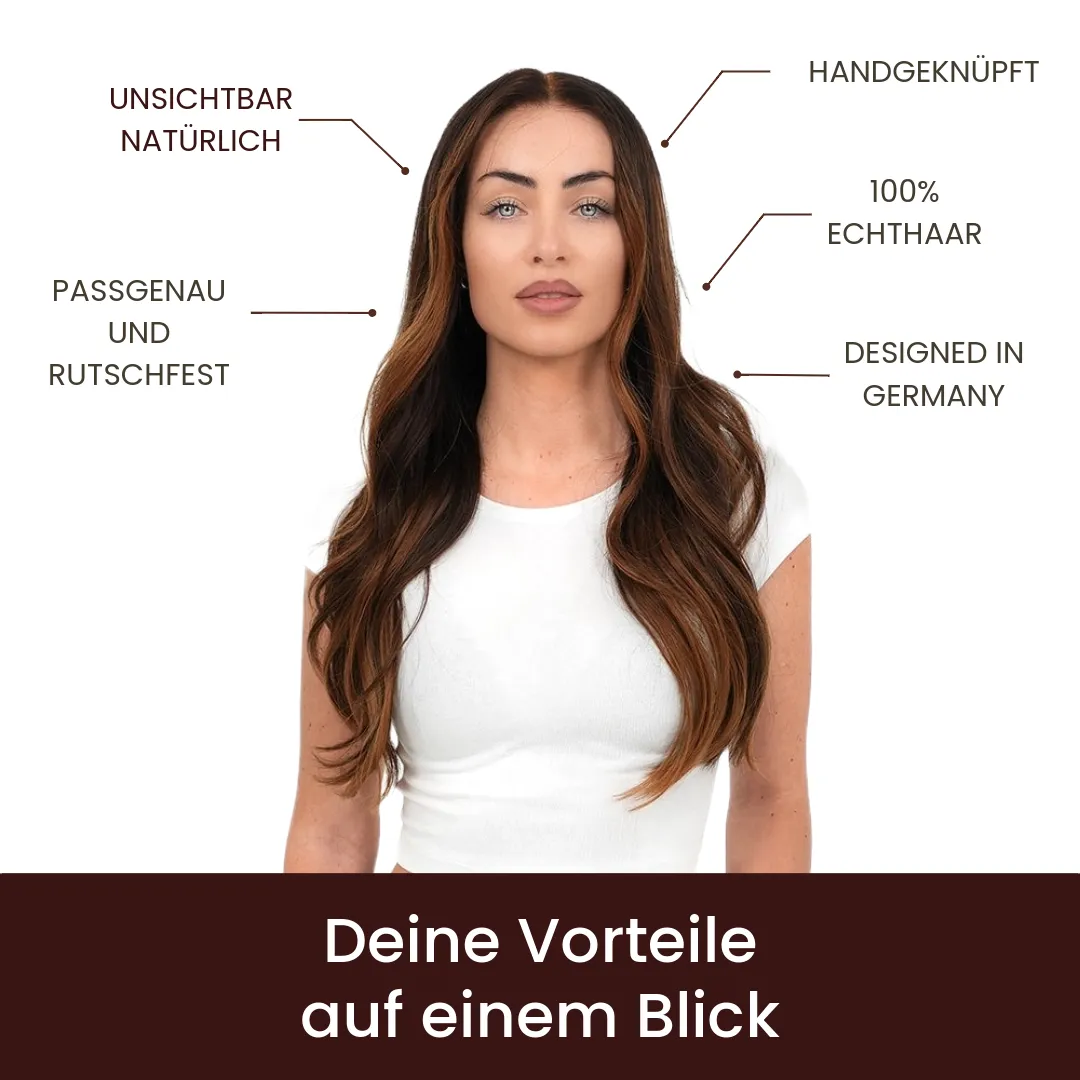 Extraliebe Atelier Leandra Dark Blonde Balayage Perücke