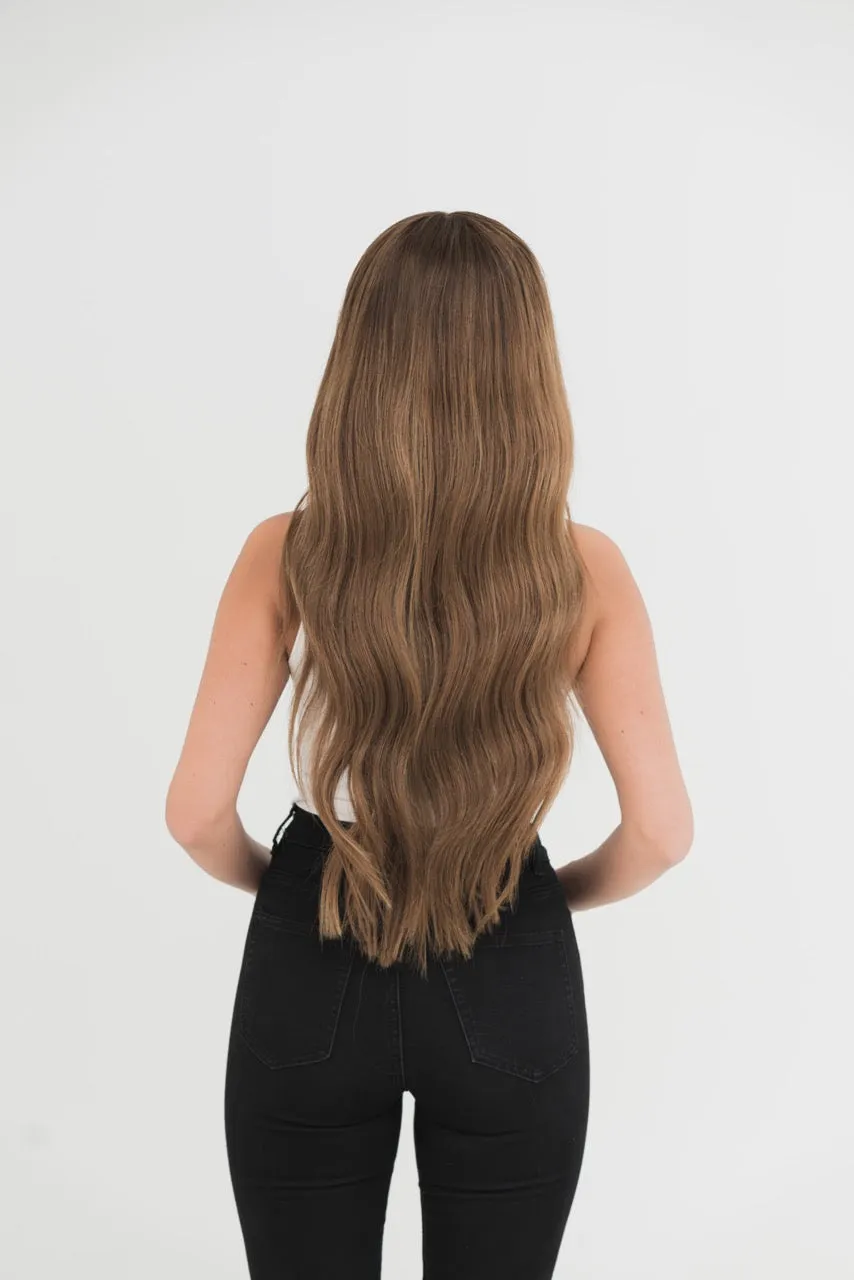 Extraliebe Atelier Hazel Nussbraun Balayage Perücke dunkelblond