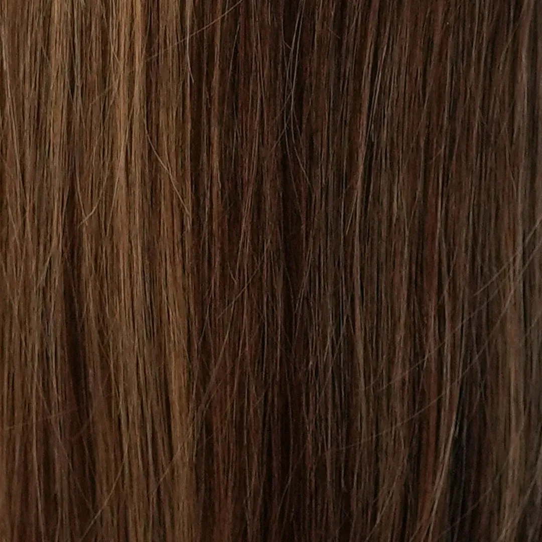 Extraliebe Couture Choclove Dunkelbraun Sand Balayage Perücke 3-farbig