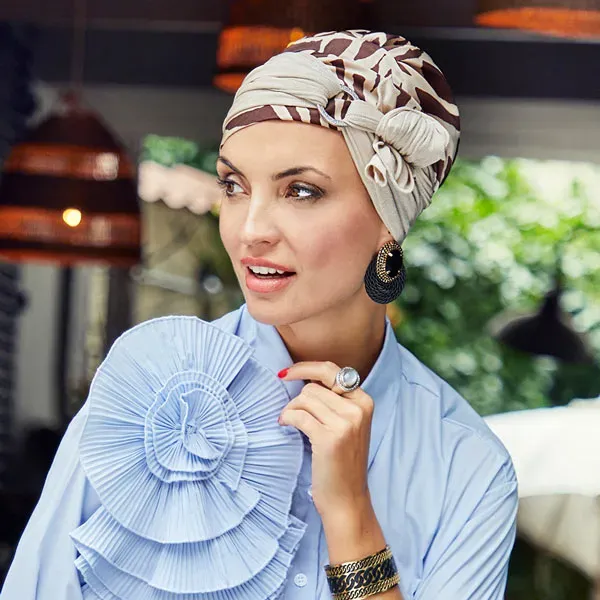 VHair Sienna Boho Turban Set gemustert