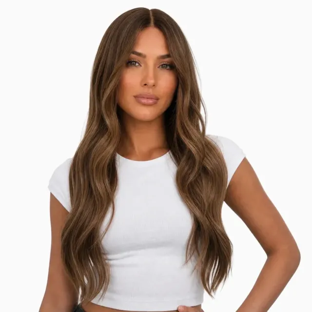 Extraliebe Paris Echthaarperücke Braun Natur Balayage