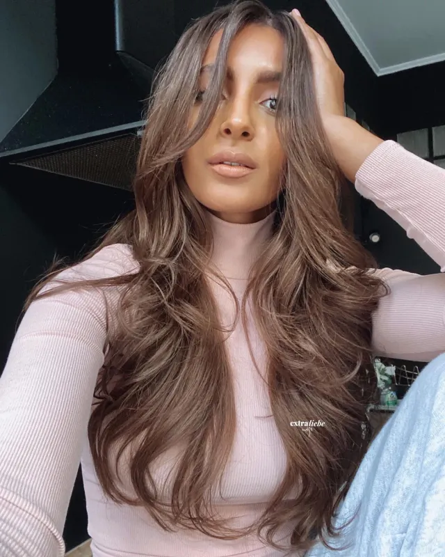 Extraliebe Cora Naturbraun Ombré Couture Perücke Fullwig