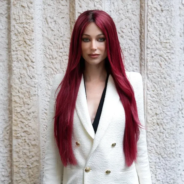 Extraliebe Couture Cherryspice Rot Mahagoni Perücke