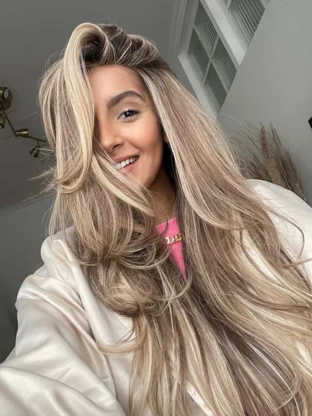 Extraliebe Gabrielle Blonde Bronde Balayage Couture Fullwig