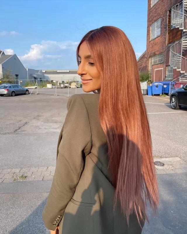 Extraliebe Couture Zaina Perücke Kupfer Mittelblond