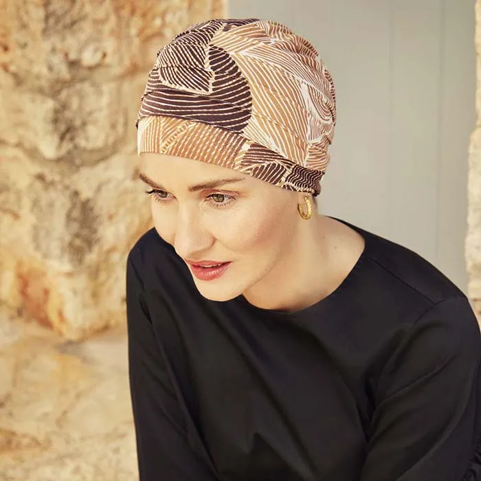 Christine Headwear Yoga Turban gemustert Bambusviskose
