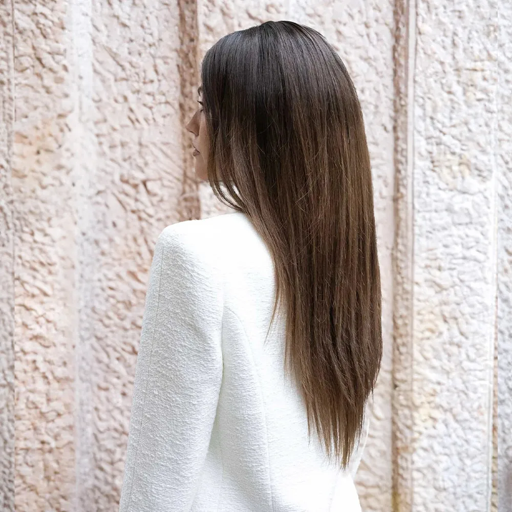 Extraliebe Cora Naturbraun Ombré Couture Perücke Fullwig