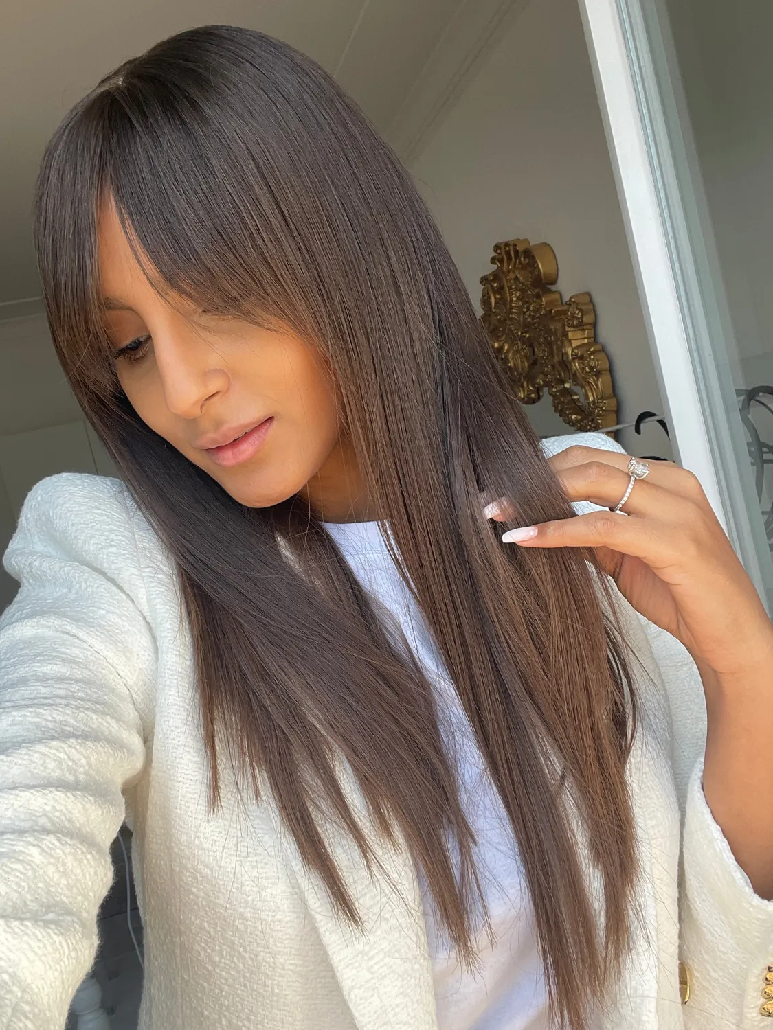 Extraliebe Atelier Bridget Cool Brown Perücke Naturansatz
