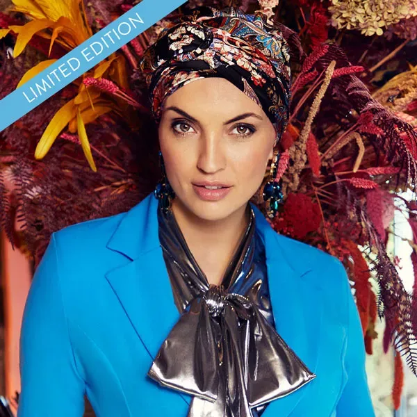 VHair Faden Boho Turban Satin mit Stirnband