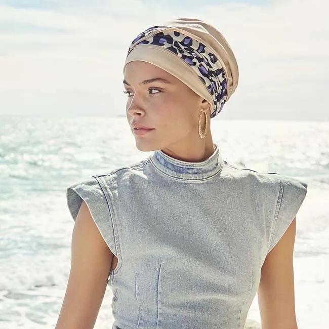 VHair Emmy V Turban gemustert Baumwolle-Viskose Set