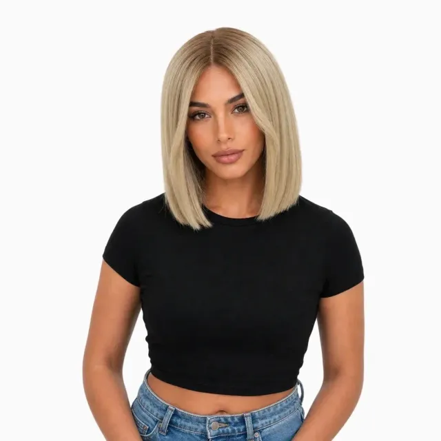 Extraliebe Originals Bob Nika Echthaarperücke Champagner Blond